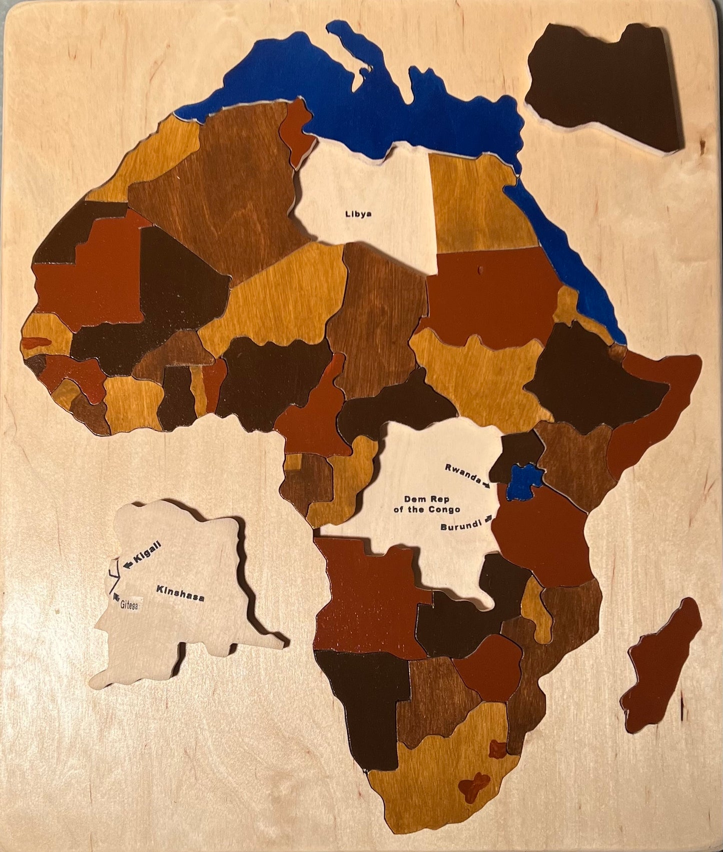 Wood Map of Africa