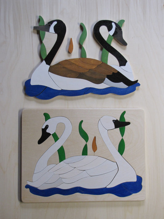 Swan and Canada Geese - Double sided
