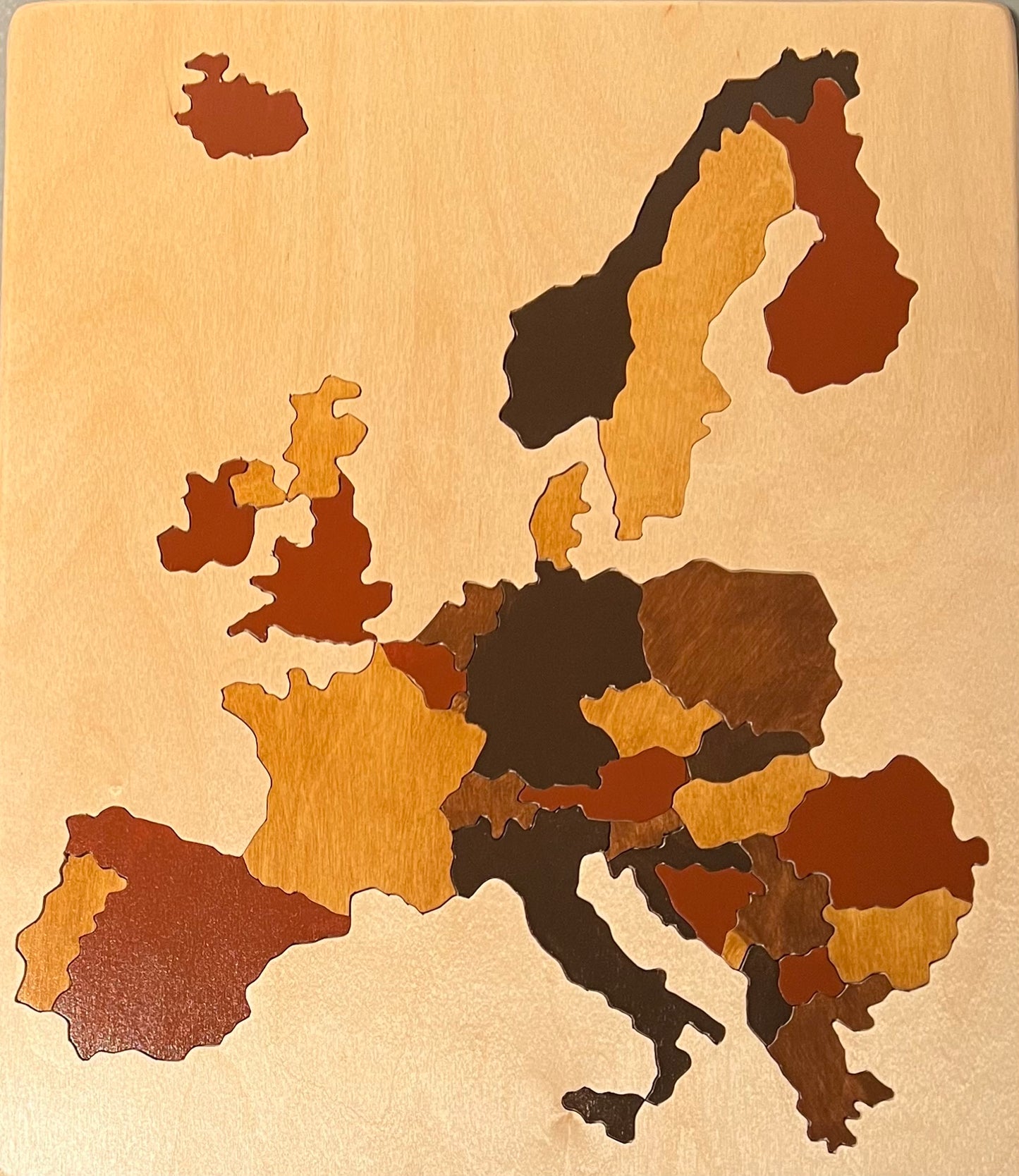 Wood Map of Western Europe