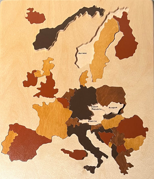 Wood Map of Western Europe