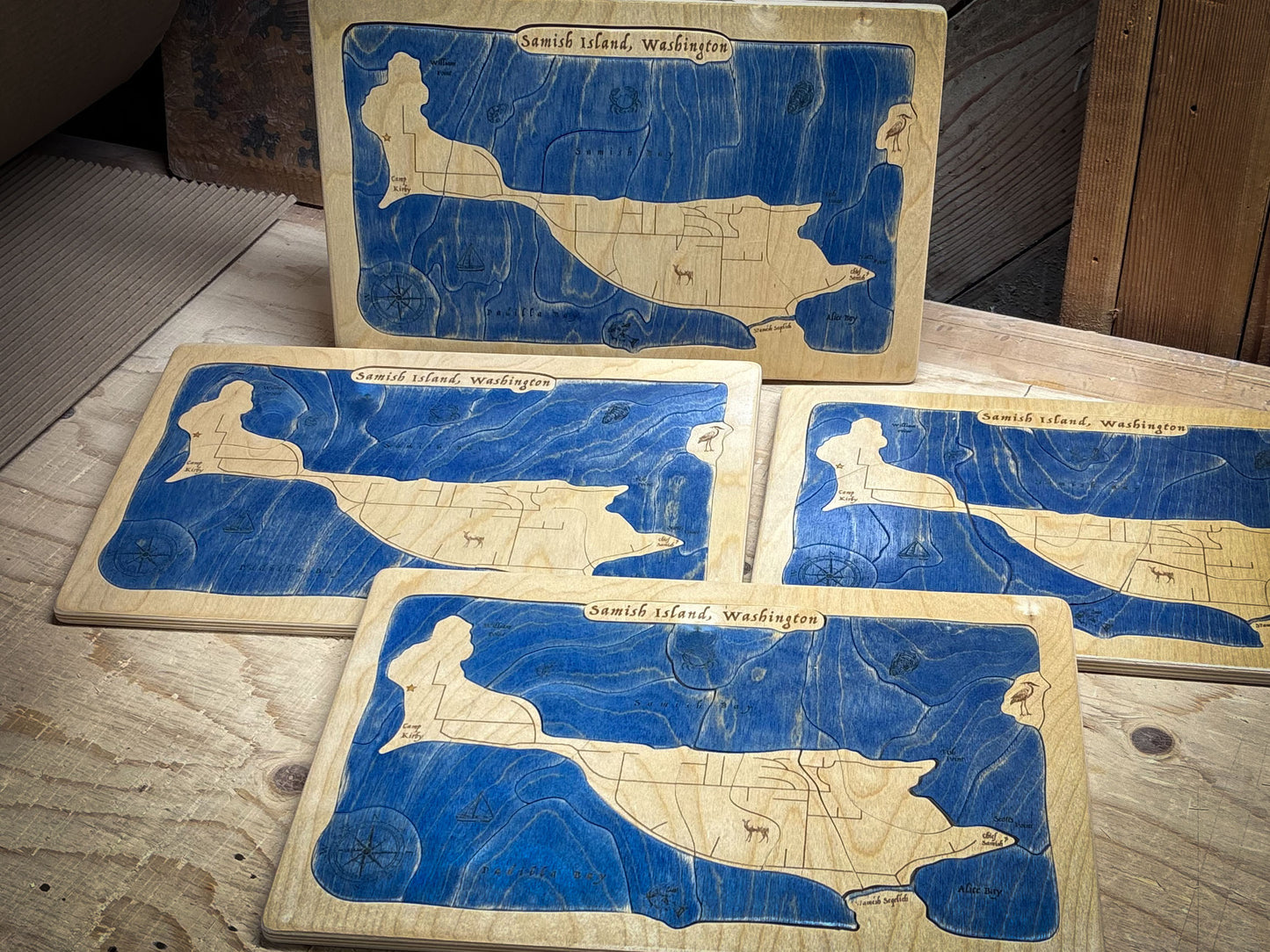 Samish Island Map - Personalized