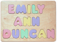Name on 3 Lines Puzzle - Personalized